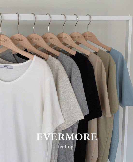 [evermore] 올데이U넥t (7color) - new color! *아이보리-일주일소요